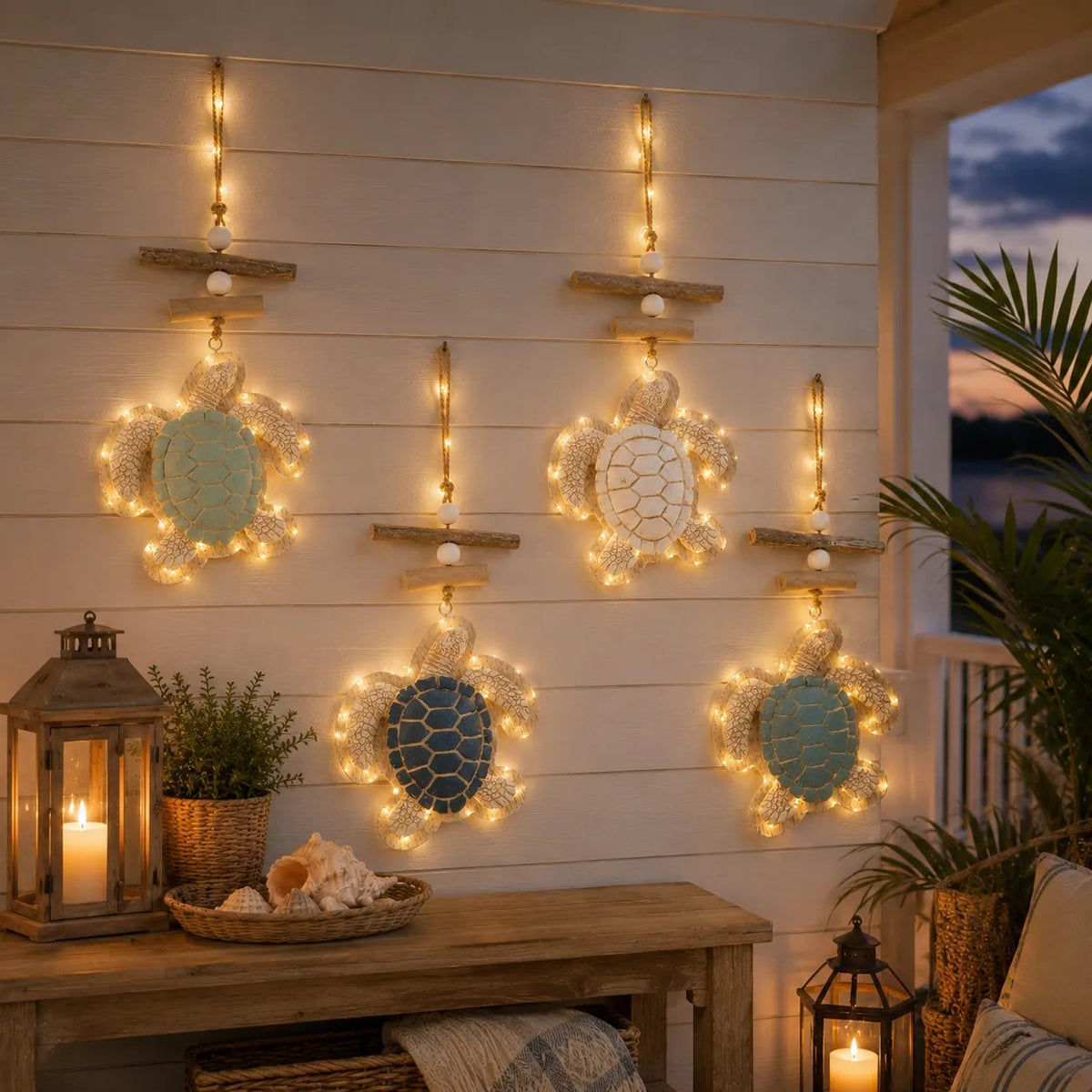 ⭐2026 USA Sale: Up to 50% OFF-🌊 Lighted Coastal Sea Turtle Wall Decor with Remote