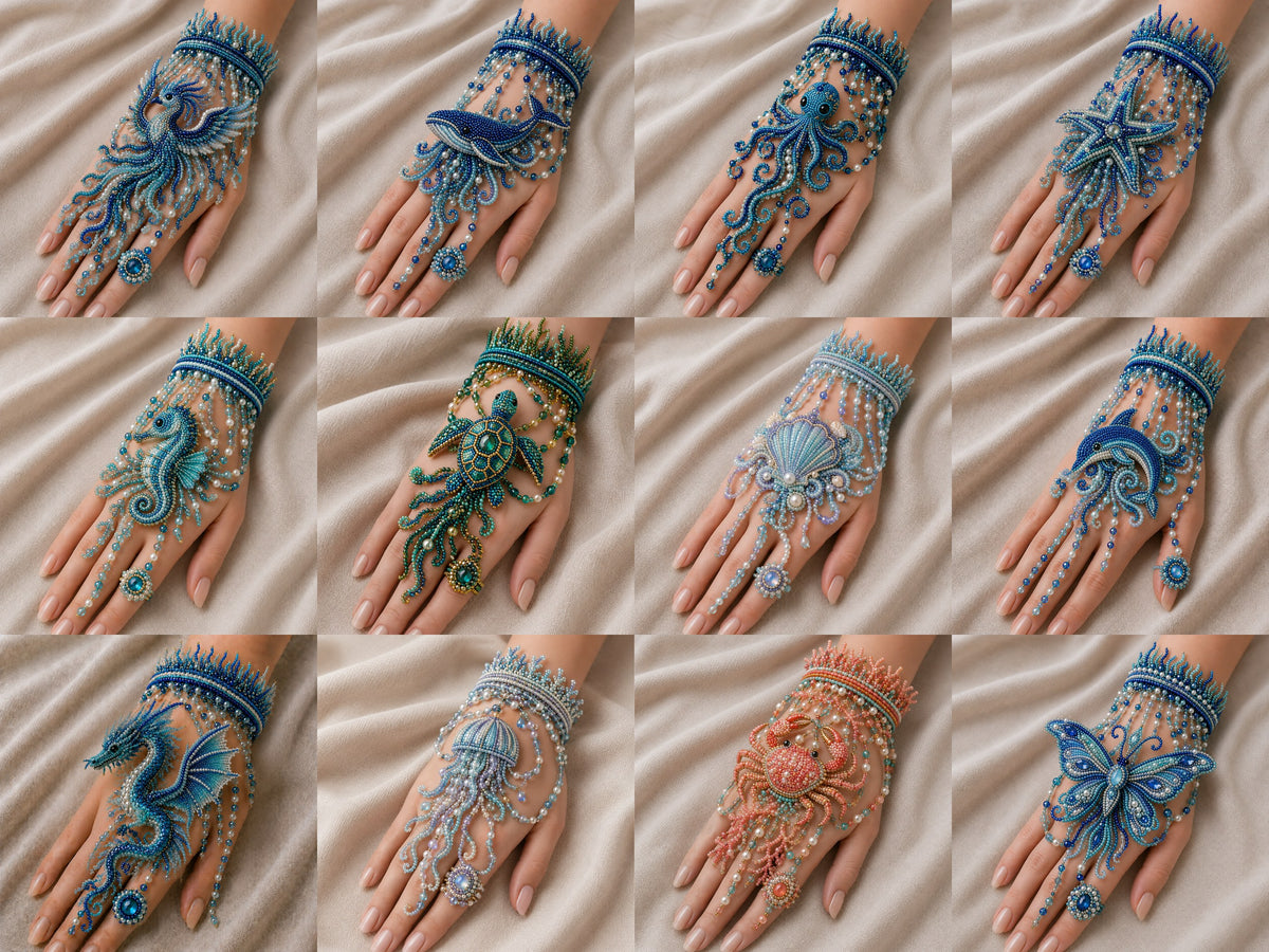 🔥Last Day 🌊 DIY Ocean Beaded Bracelet Kit – Create Your Own Sea-Inspired Jewelry ✨