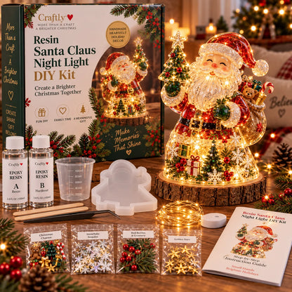 Classic Santa resin Christmas night light style