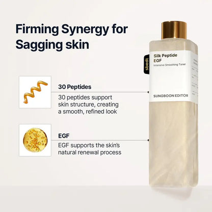 [Sungboon] EGF Tox Toner | Forehead Firming & Wrinkle Care, Iron Out Fine Lines | PDRN & Collagen & NAD+ EGF Complex | EGF Plumping for Forehead, Longevity Anti-Aging Routine | Korean Skincare, K-Beauty