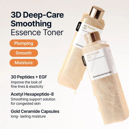 [Sungboon] EGF Tox Toner | Forehead Firming & Wrinkle Care, Iron Out Fine Lines | PDRN & Collagen & NAD+ EGF Complex | EGF Plumping for Forehead, Longevity Anti-Aging Routine | Korean Skincare, K-Beauty