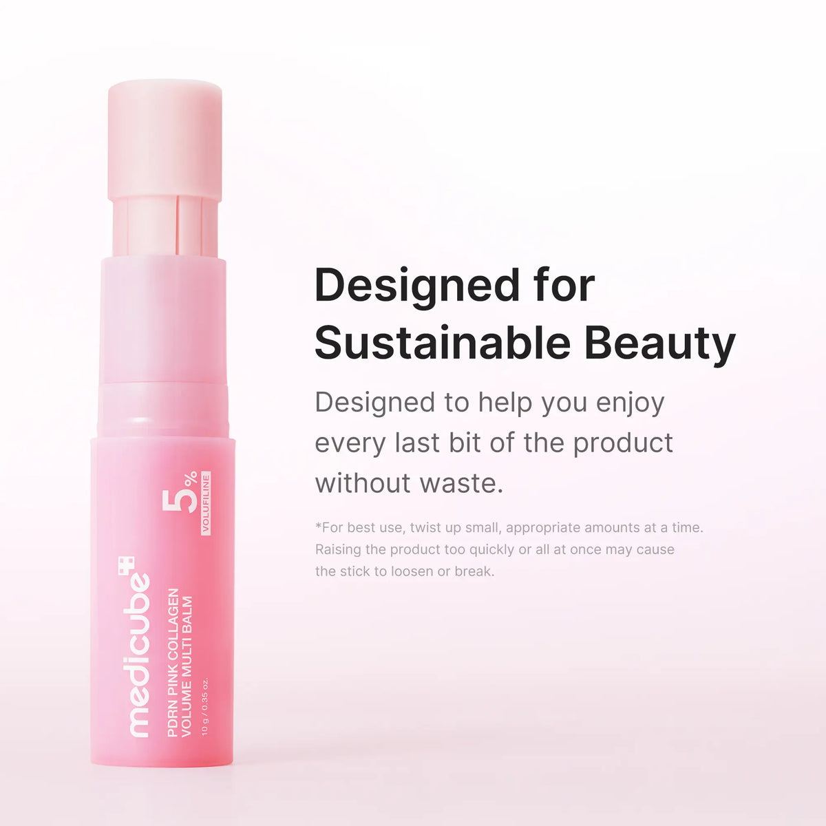 PDRN Pink | All In One Volufiline, PDRN, NAD Stick for Youthful-Looking, Helping Look of Fine Lines, Firming Care, Anti-Aging Care | For Under-Eyes, Neck, Forehead, Smile Lines, Lip Care