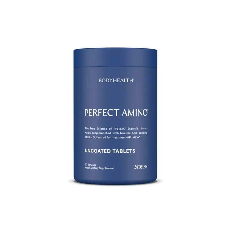 BODYHEALTH Perfect Amino Tablets - Essential Amino Acids & BCAAs Muscle Recovery Protein Without Caloric - Vegan, No Gluten, Dairy, Soy, Sugar Supplement, Optimum Protein Health & Fitness Healthcare Dietary, Protein Powder, Gym, Collagen