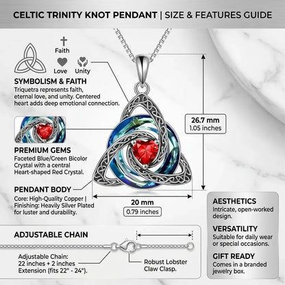 Celtic knot necklace gift presentation