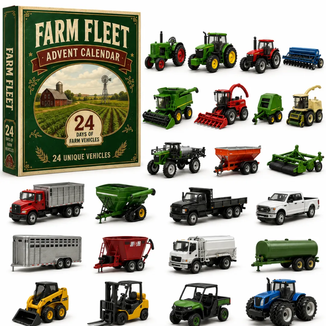 🚜Build the Fleet Collection 24-Day Vehicle Advent Calendar Series Christmas gifts
