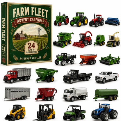 🚜Build the Fleet Collection 24-Day Vehicle Advent Calendar Series Christmas gifts