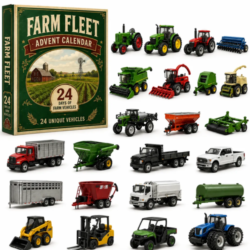 🚜Build the Fleet Collection 24-Day Vehicle Advent Calendar Series Christmas gifts