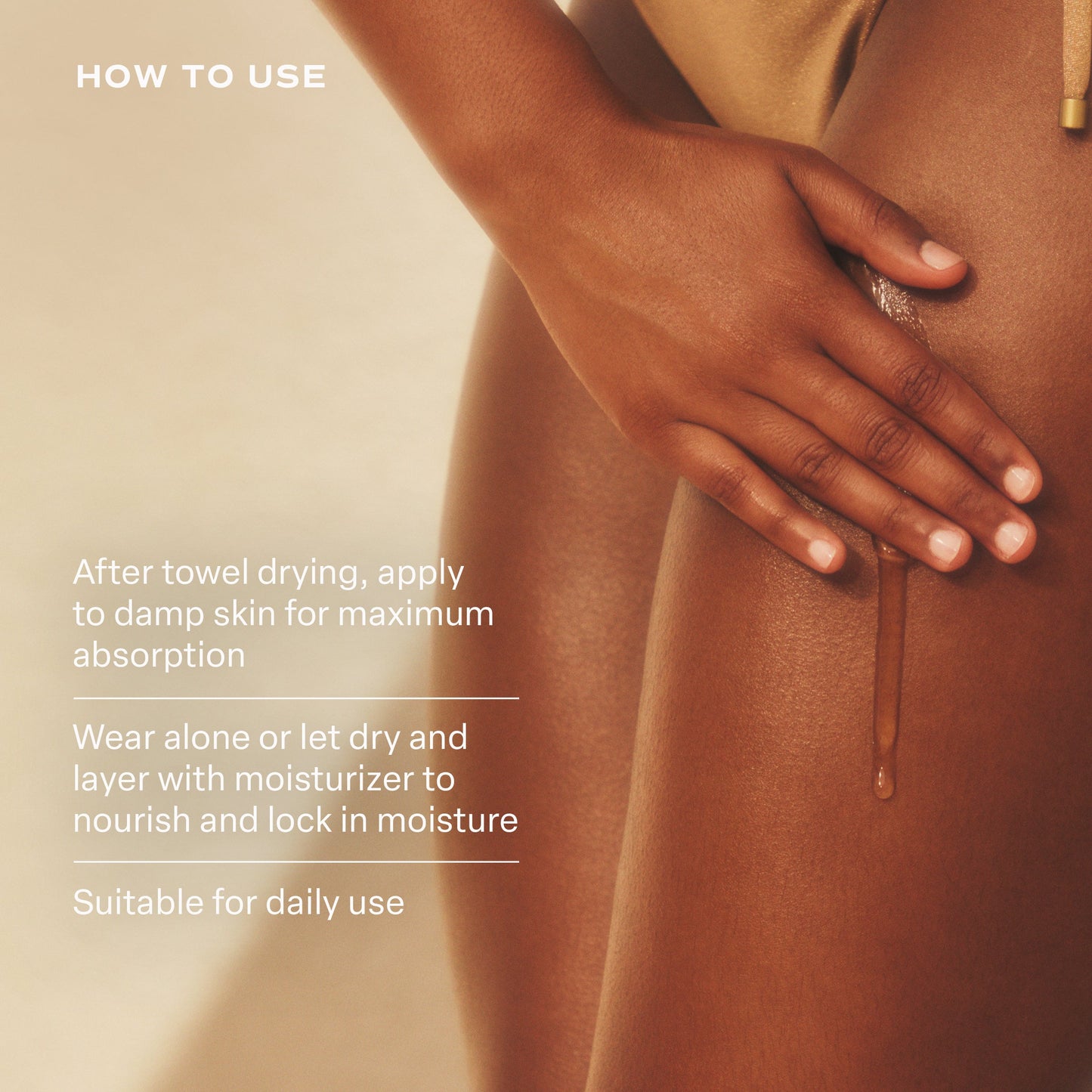 How to apply Saltair Vitamin C Body Serum