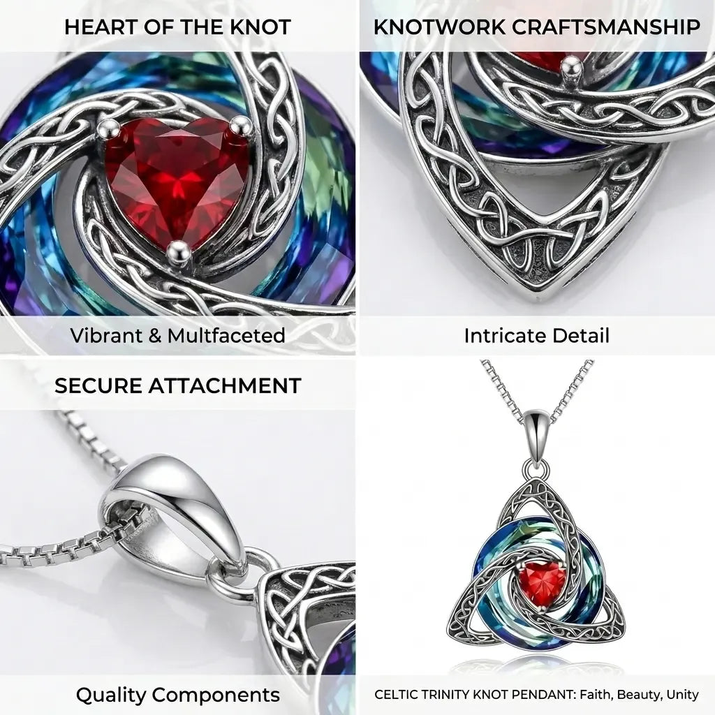 Birthstone necklace dimensions and jewelry details