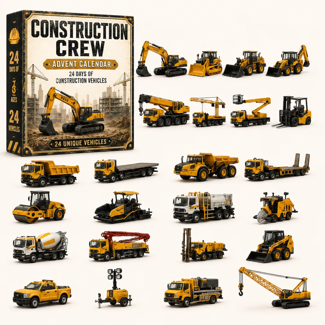 🚜Build the Fleet Collection 24-Day Vehicle Advent Calendar Series Christmas gifts