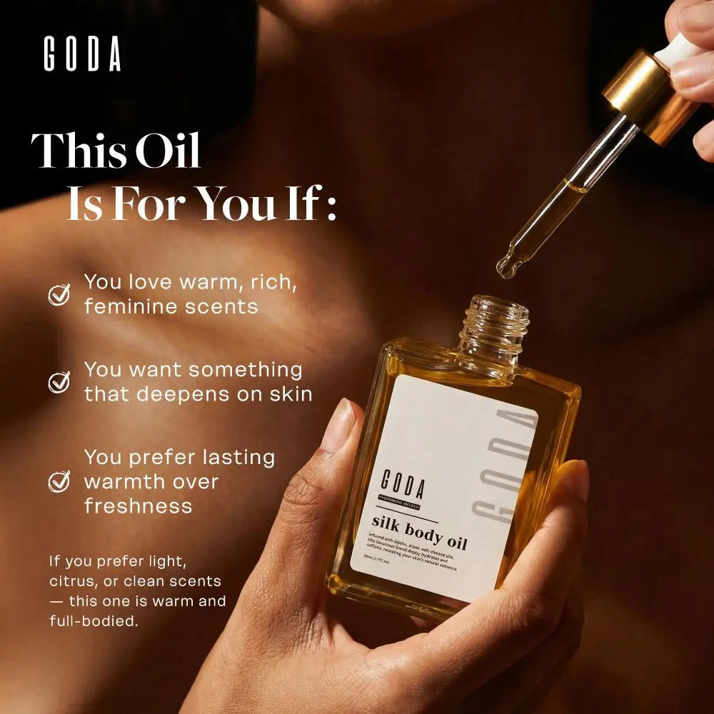 GODA Silk Body Oil benefits and product details
