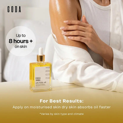 GODA Silk Body Oil after-shower hydration routine