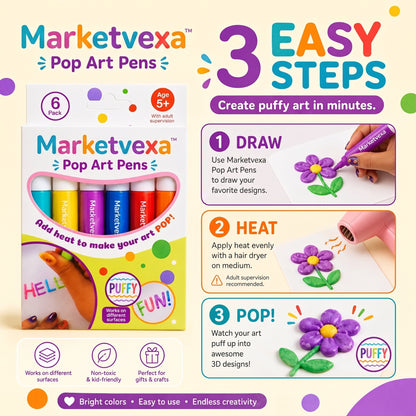 3D relief art pen set - image 4