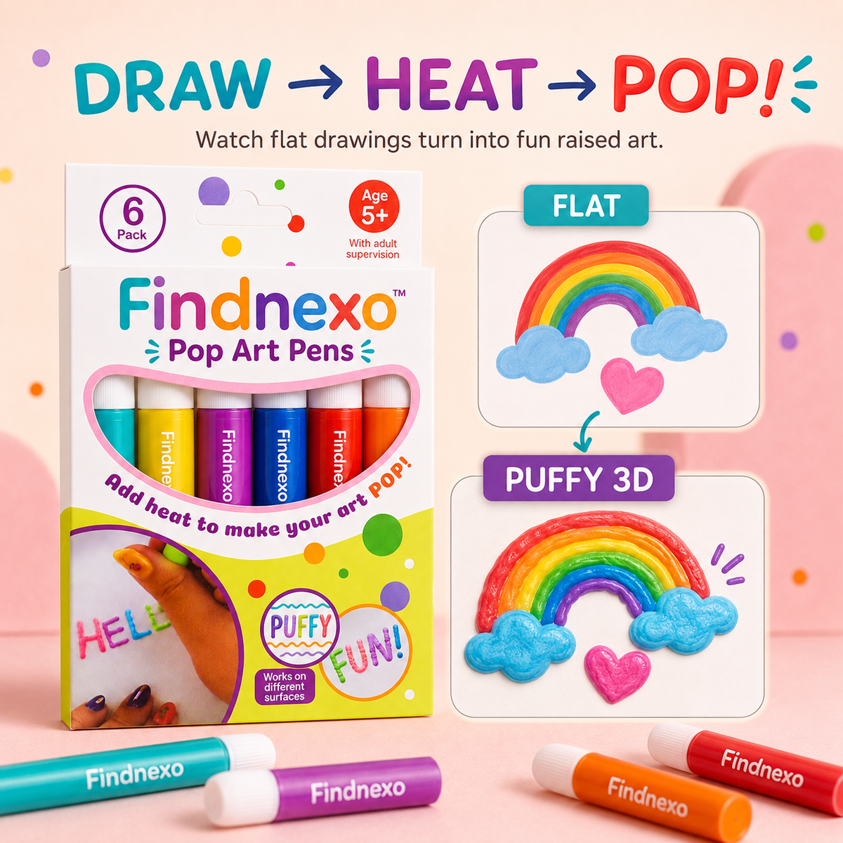 3D relief art pen set - image 8