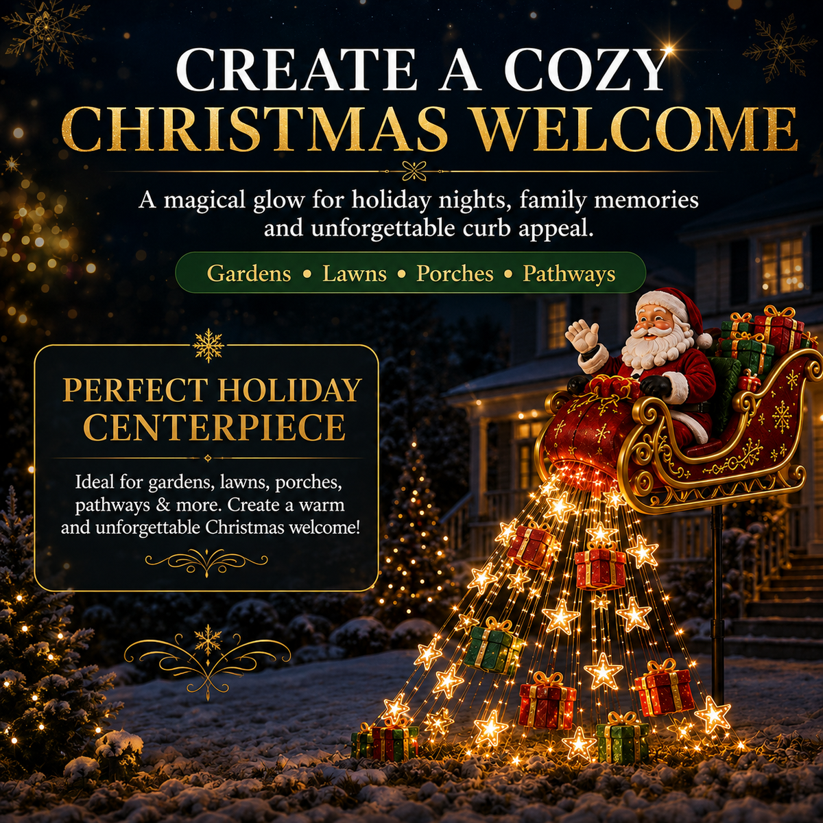 Solar Christmas garden lights - image 1