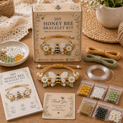🔥50% Off Last Day - -🦋🌼Enchanted Garden Charm Bracelet DIY Kit Series✨🐝🐞