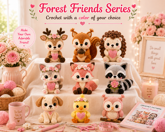 🌸 Forest Friends Crochet Collection™🔥Last 12 hours🔥🎁For Your Family❤