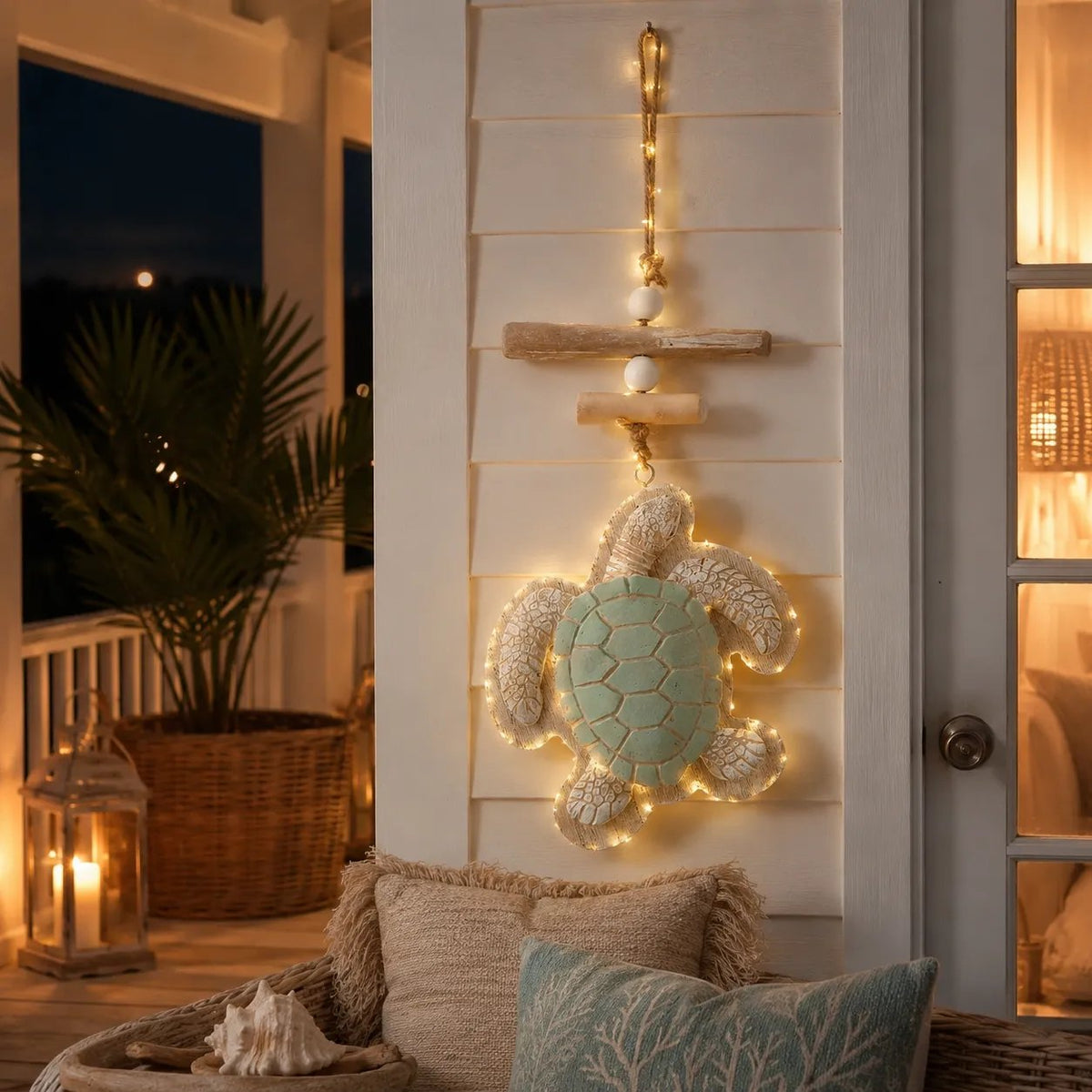 ⭐2026 USA Sale: Up to 50% OFF-🌊 Lighted Coastal Sea Turtle Wall Decor with Remote