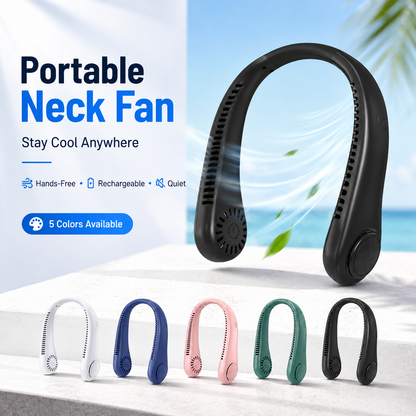 ⚡ 49% off today – ❄️ Stay cool anywhere – New portable neck fan | Hands-free • Lightweight • USB rechargeable