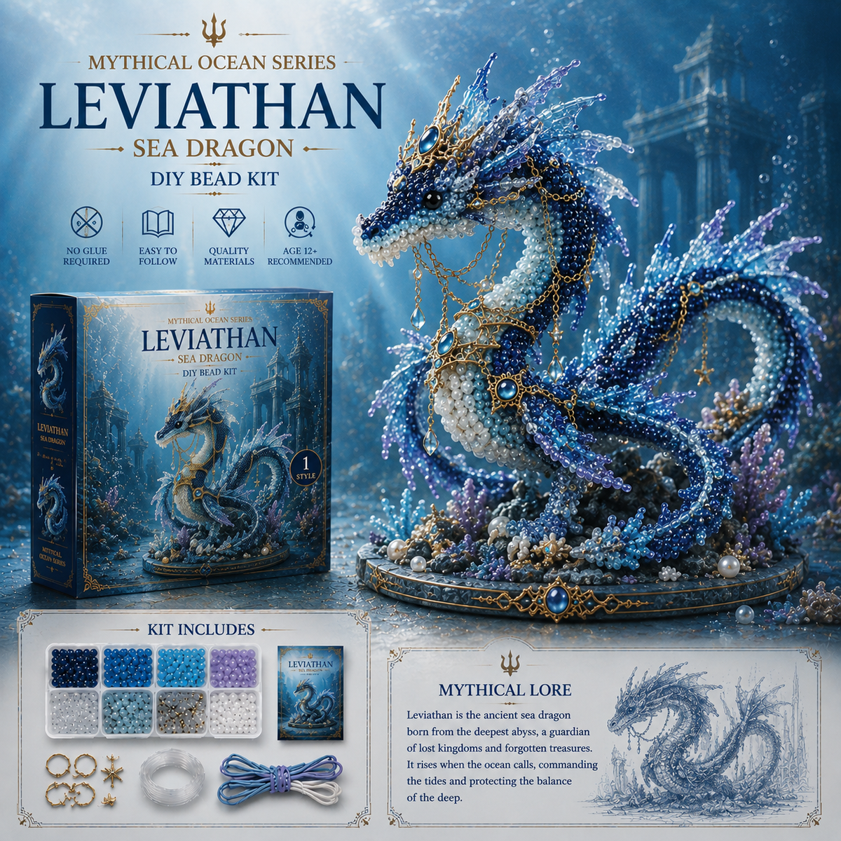 🔥Last Day: 🌊 Mythical Ocean DIY Bead Kit