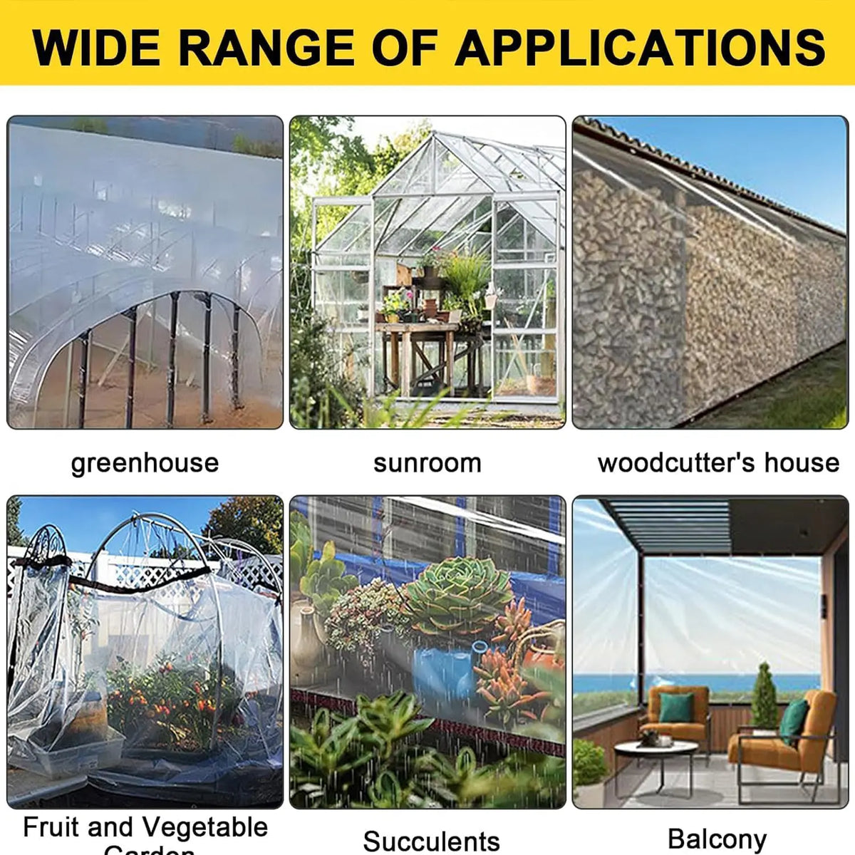 2-Pack Clear Outdoor Protection Cover | Waterproof Heavy Duty Tarp For Patio, Garden & Storage