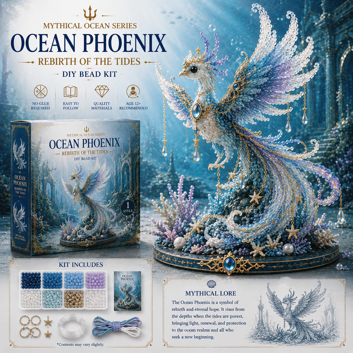 🔥Last Day: 🌊 Mythical Ocean DIY Bead Kit