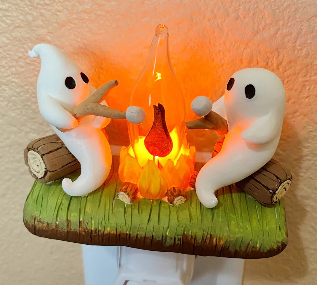 👻Ghost Campfire Flickering Nightlight🔥