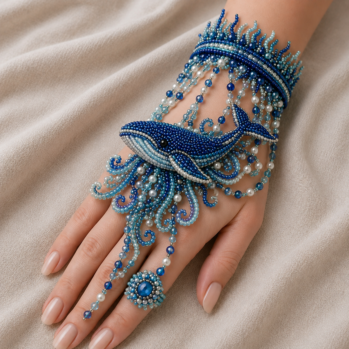🔥Last Day 🌊 DIY Ocean Beaded Bracelet Kit – Create Your Own Sea-Inspired Jewelry ✨