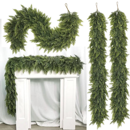 Premium Artificial Christmas Garland – Create a Warm & Cozy Holiday Home