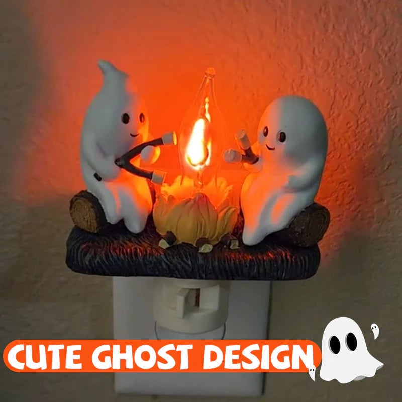 👻Ghost Campfire Flickering Nightlight🔥