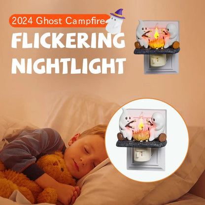 👻Ghost Campfire Flickering Nightlight🔥