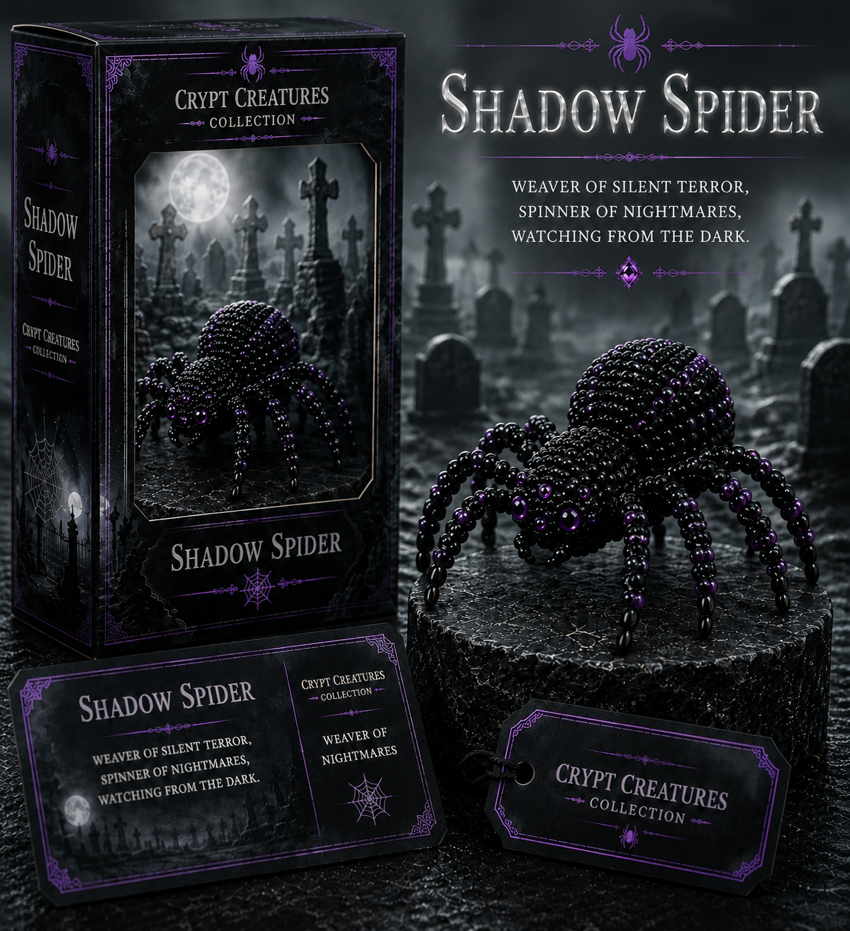 🔥LAST DAY： 🐈‍⬛ Create Your Own Crypt Creatures – 12 Dark Fantasy Collectibles!