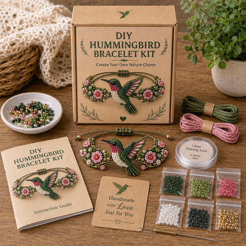 DIY Beaded Bracelet Making Kit 💎✨ – Relaxing Jewelry Craft Set for Beautiful Handmade Bracelets
