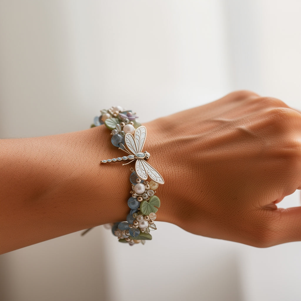 🔥50% Off Last Day - -🦋🌼Enchanted Garden Charm Bracelet DIY Kit Series✨🐝🐞