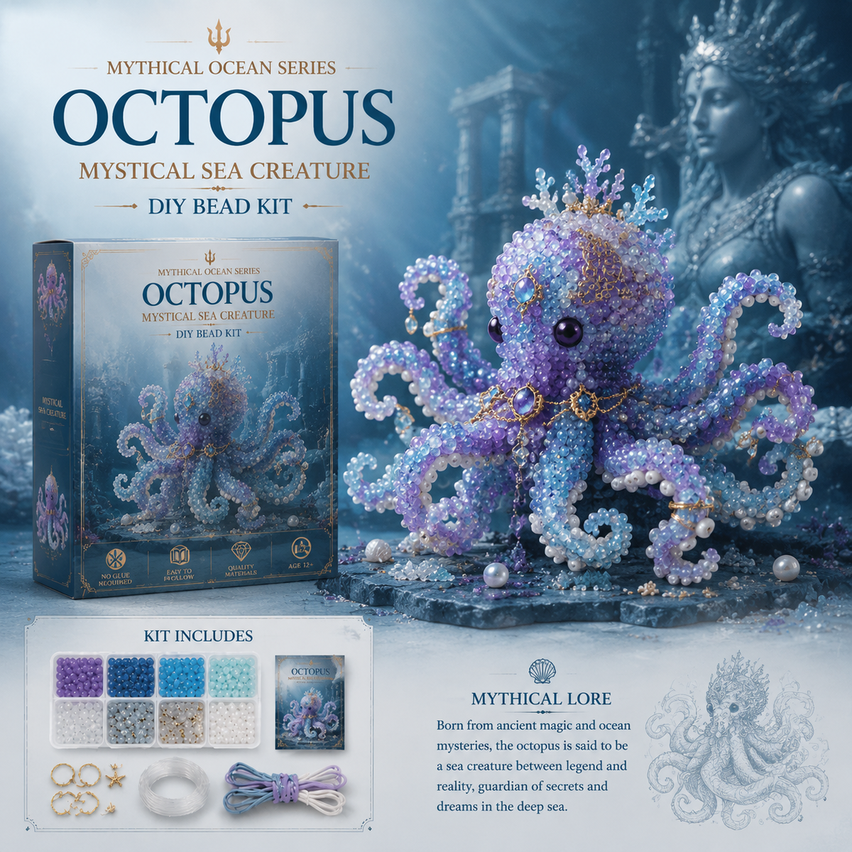 🔥Last Day: 🌊 Mythical Ocean DIY Bead Kit