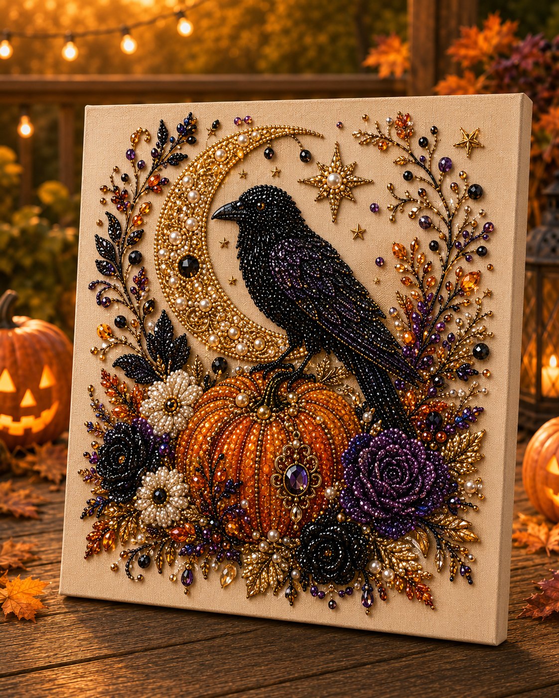 Lumiivia Halloween Pearl Art DIY Kit - 6 Spooky-Cute Designs