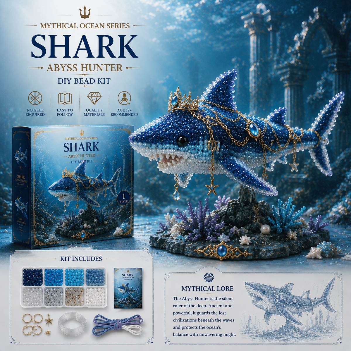 🔥Last Day: 🌊 Mythical Ocean DIY Bead Kit