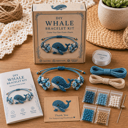 DIY Beaded Bracelet Making Kit 💎✨ – Relaxing Jewelry Craft Set for Beautiful Handmade Bracelets