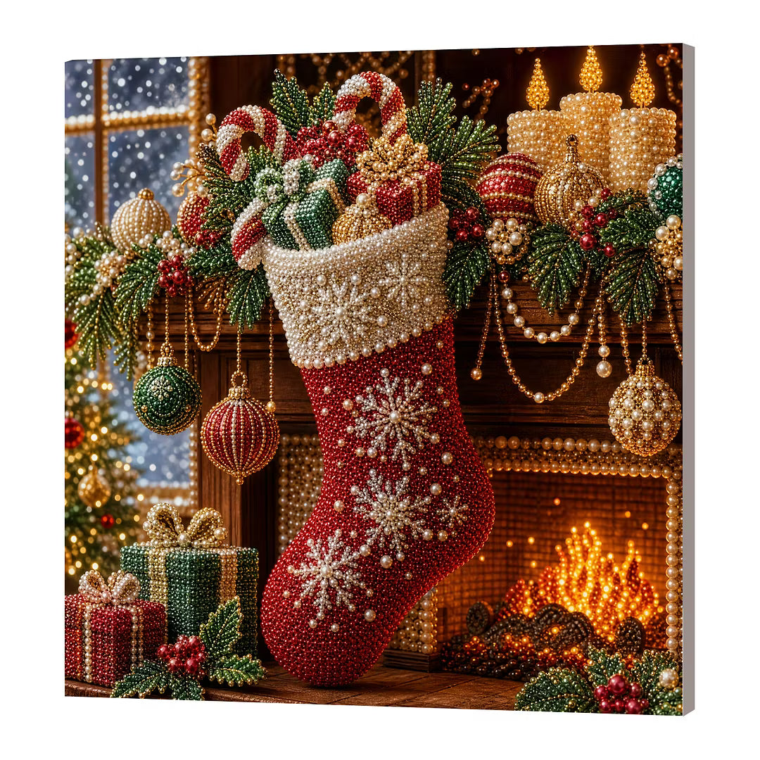 DIY Framed Christmas Pearl Art Kit