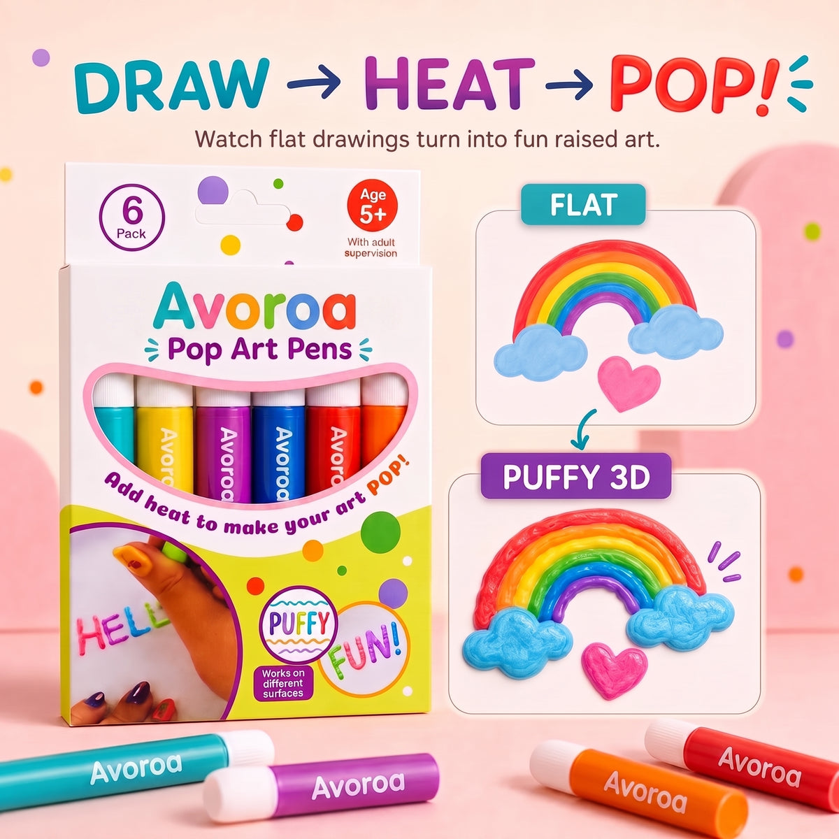 Lumiivia™ 3D Relief Art Pen – Turn Flat Drawings Into Touchable 3D Art