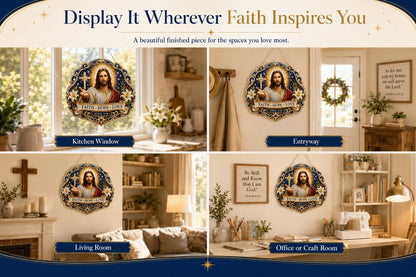 🔥LAST DAY 49% OFF - ✝️✨Jesus Diamond Art Hanging Ornament Kit