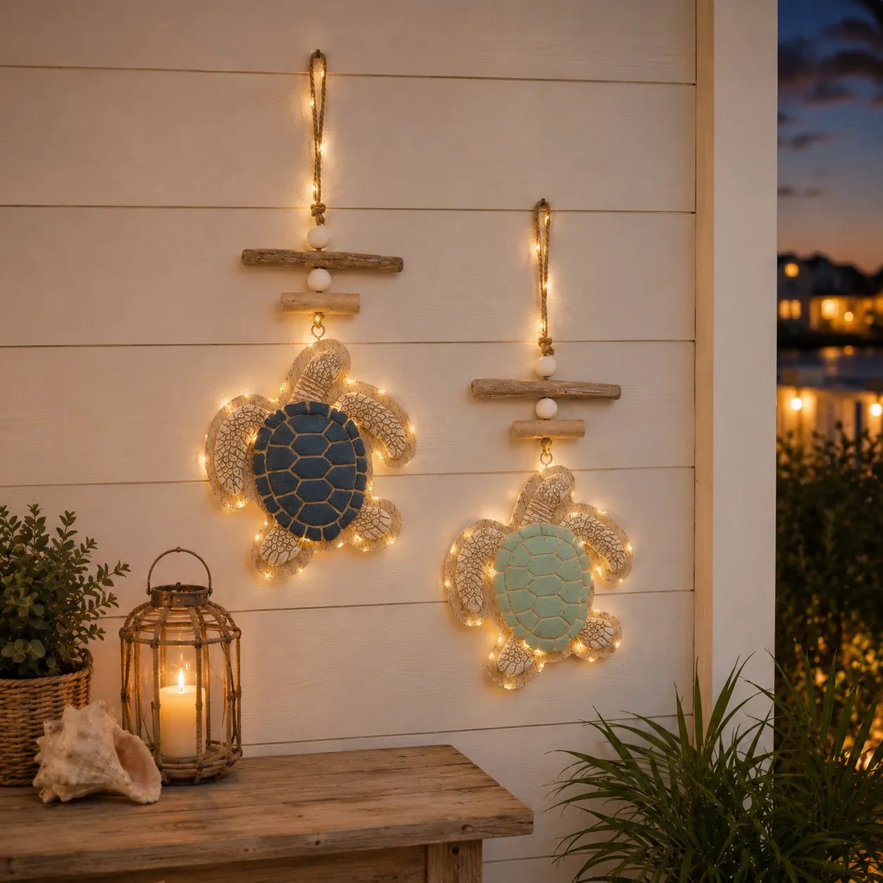 ⭐2026 USA Sale: Up to 50% OFF-🌊 Lighted Coastal Sea Turtle Wall Decor with Remote