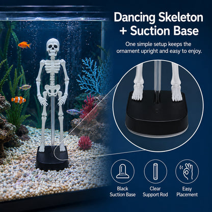 ⭐Up to 50% OFF – 2026 Sale🔥White Underwater Dancing Skeleton Bath Toy With Suction Base