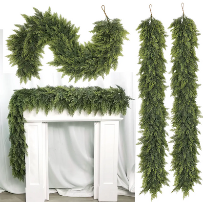 Premium Artificial Christmas Garland – Create a Warm & Cozy Holiday Home