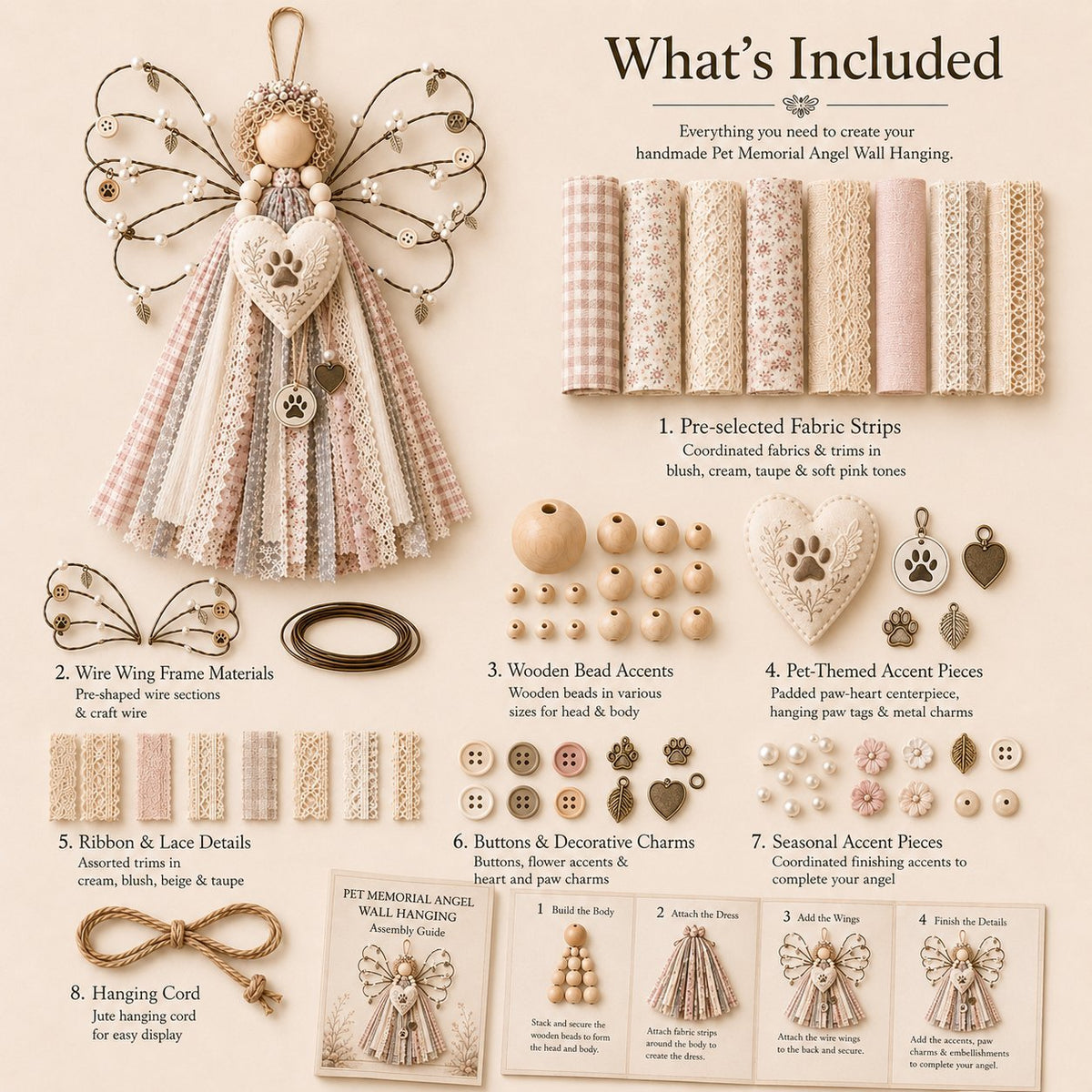 🪽Angel Fabric Hanging DIY Kit🪽