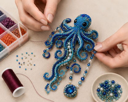 🔥Last Day 🌊 DIY Ocean Beaded Bracelet Kit – Create Your Own Sea-Inspired Jewelry ✨