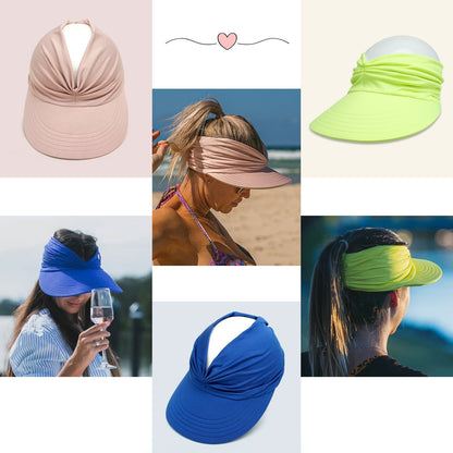 Women's UPF 50+ UV Protection Sun Visor Hat for Cool Summer Outdoor Activities