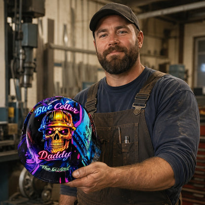 🔥Father‘s Day 50% OFF 👷‍♂️ Blue Collar Daddy Hydro-Dipped Hard Hat | Industrial Rigid Impact-Resistant Safety Helmet with Full-Wrap Gloss Artwork