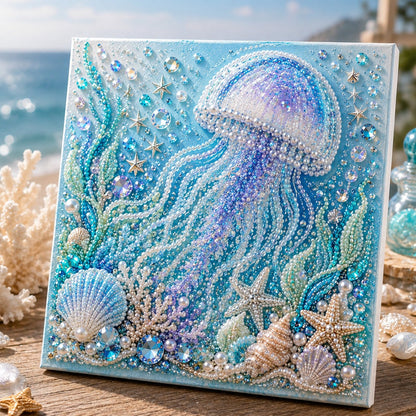 🔥 Last Day 49% OFF - 🌊✨ Ocean Theme Pearl Art DIY Kit – Relaxing DIY Craft to Create Stunning Coastal Artwork