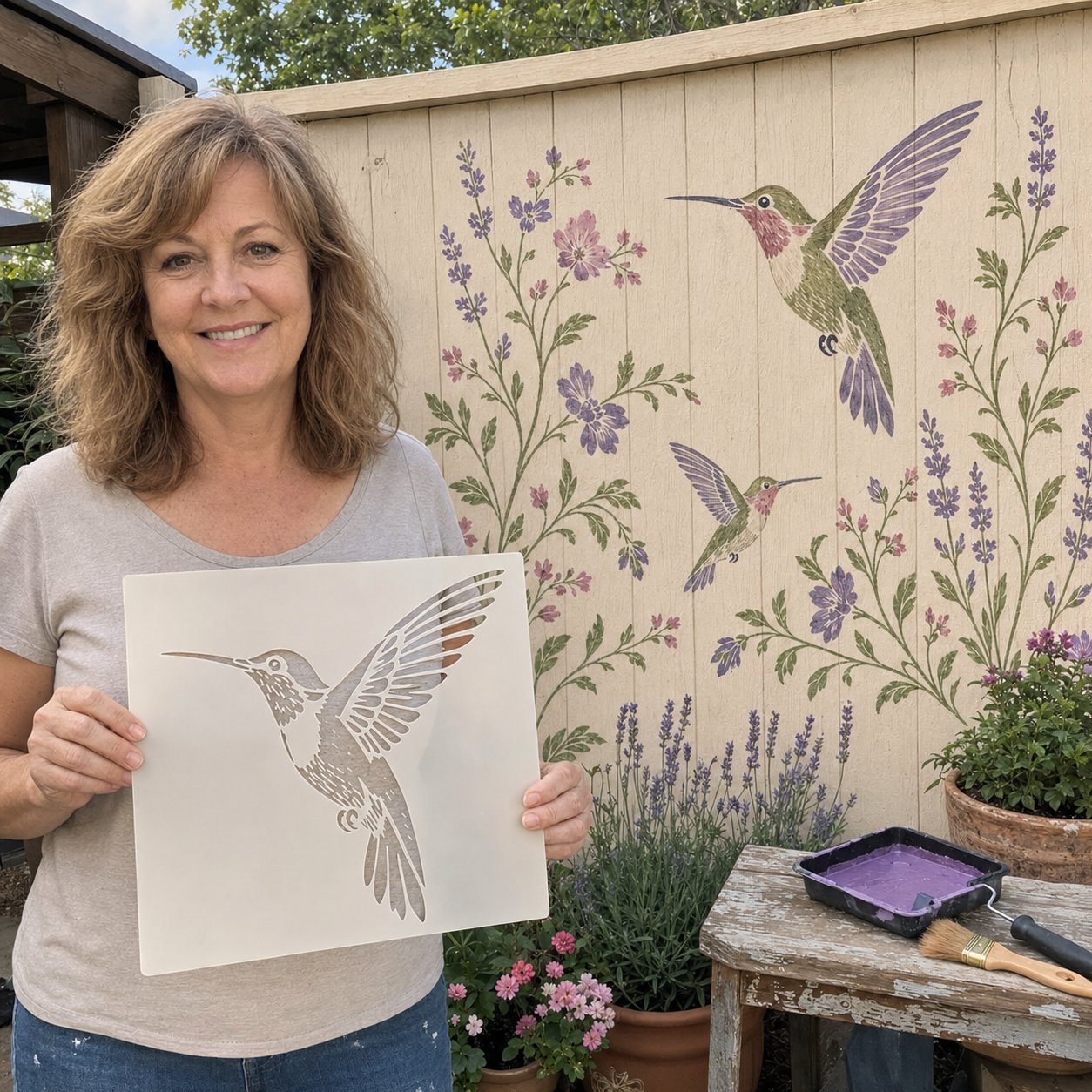 🌿 Garden Wall Stencil™ Collection – ✨ Make Your Walls Look Lively and Unique